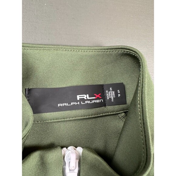 RLX Ralph Lauren Women’s Sample M1 Full Zip Jacket S Shamrock Green Pink Stripe - Picture 2 of 6